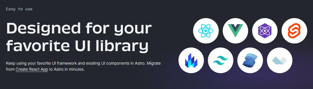 Frameworks Compatibles con AstroJS